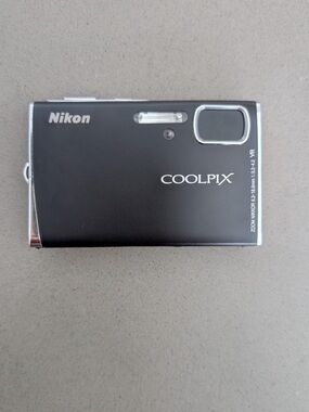 Nikon COOLPIX Compact Camera - Black with Silver Accents